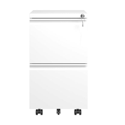 Metal Drawer Mobile File Cabinet With Lock For Home Office Organizer