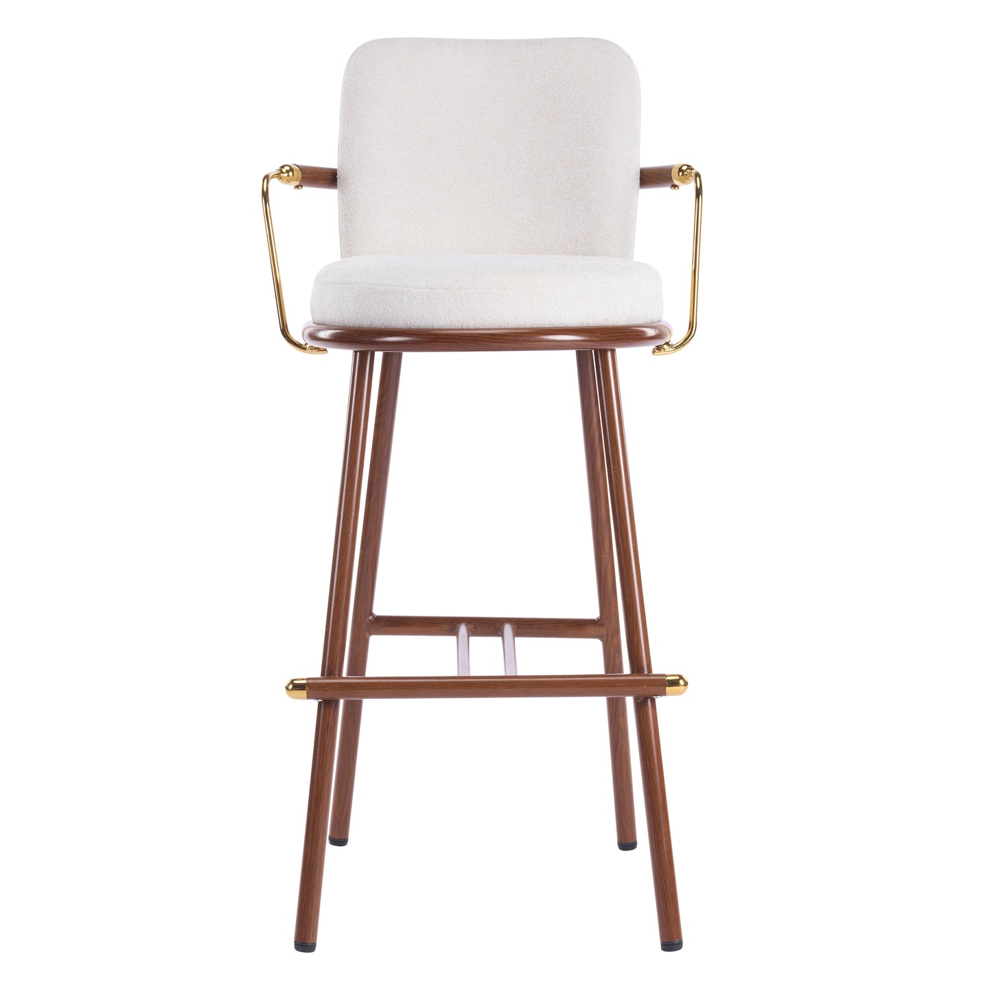 Chaya Indoor Upholstered Bar Stool with Metal Frame