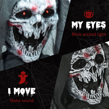 74" Animated Skeleton Witch of the Haunted Hollow
