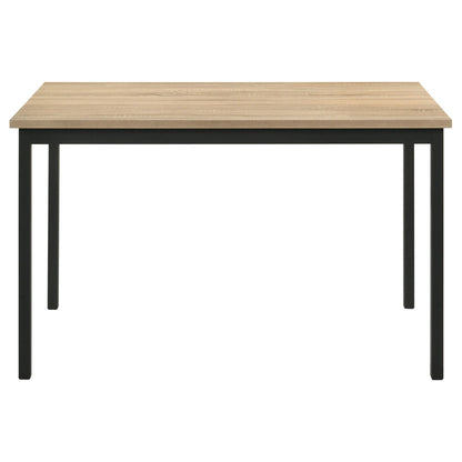 Garza 5-piece Rectangular Dining Table Greige Oak
