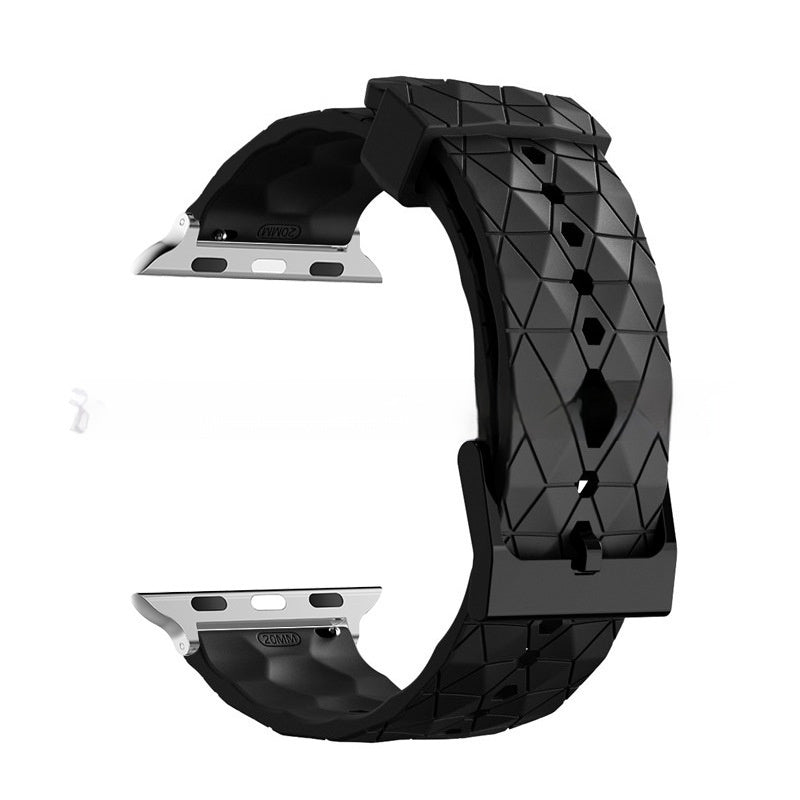 Football-patterned Watch S9 Strap S10 Silicone Replacement Wristband