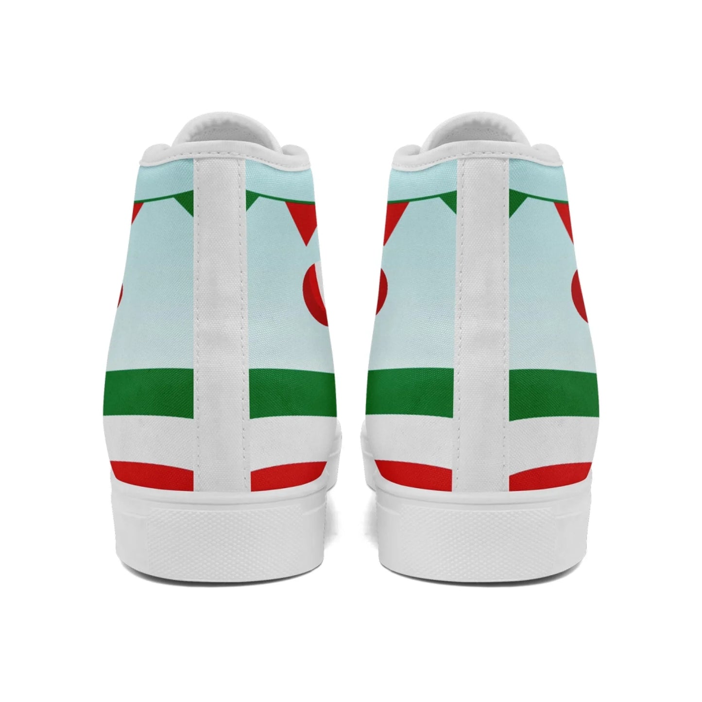 Personalized Italian Heritage High Tops Sneakers, Custom  Stylish & Breathable Patriotic Shoes, Canvas Streetwear