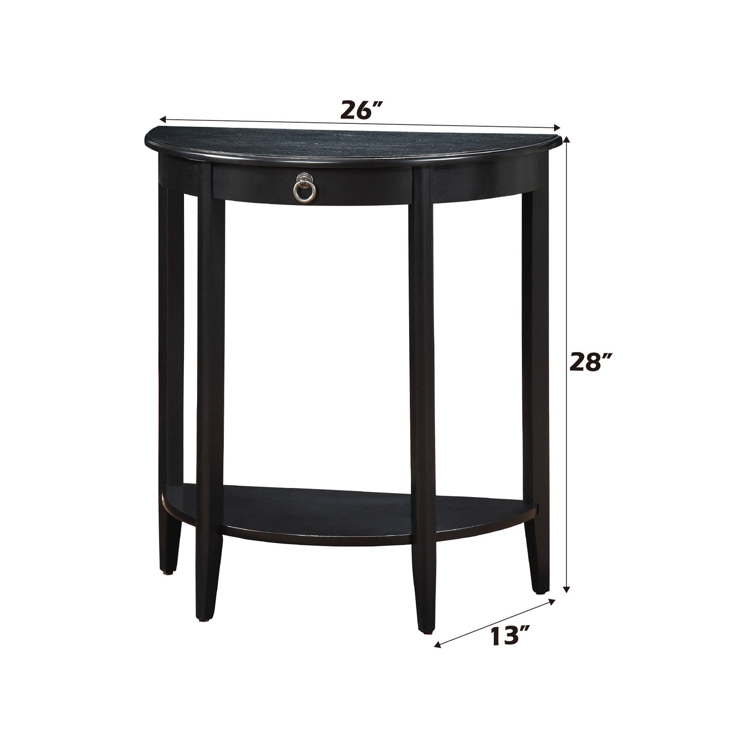Justino II Half Moon Console Table
