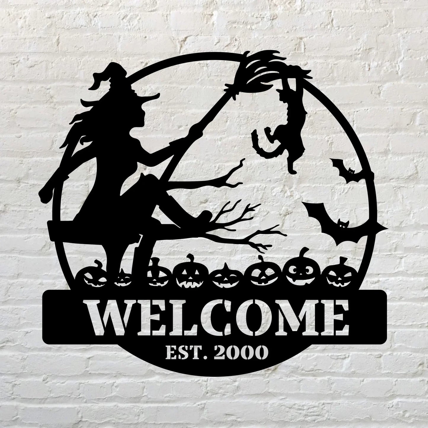 Custom Personalized Witch Metal Sign - Gift Idea For Friend/ Sister