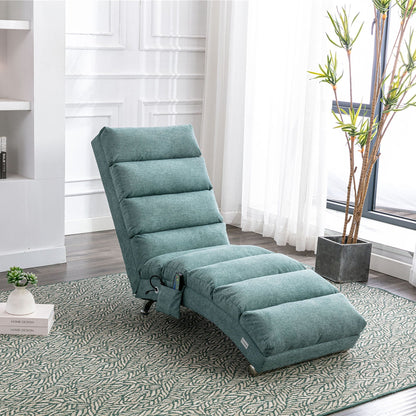 Massage Chaise Lounge Indoor With Remote Control, Ergonomic Electric Massage Lounger