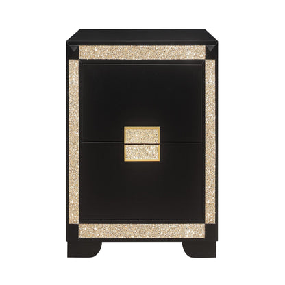 Lively - Bedroom Set With Glitter Detail And Padded Headboard