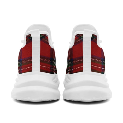 Personalized Scottish Design Sneakers, Custom Vintage Plaid Breathable Shoes, Unisex Scottish-Inspired Footwear