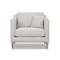 Chair With High Track Arms - Beige