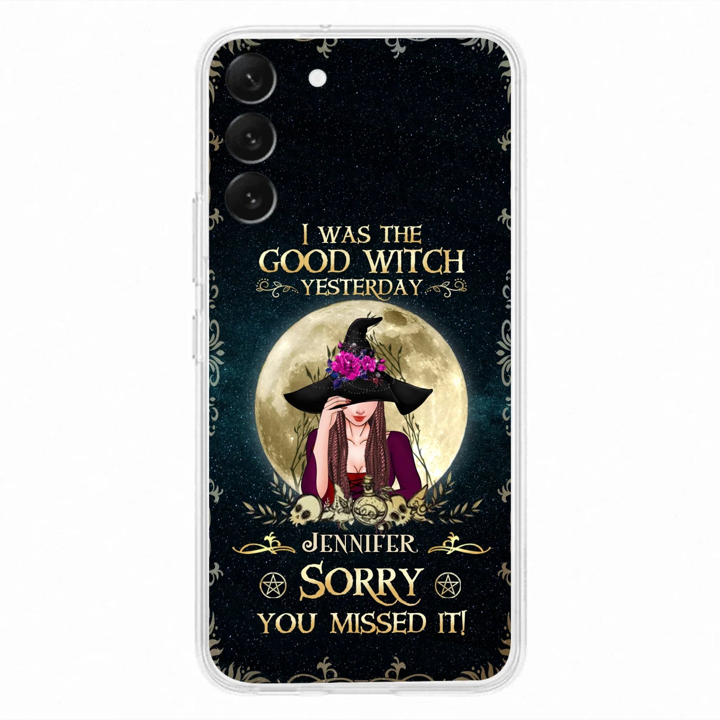 Custom Personalized Witch Phone Case - Halloween Gift Idea For Friends - I Was The Good Witch Yesterday - Case for iPhone & Samsung