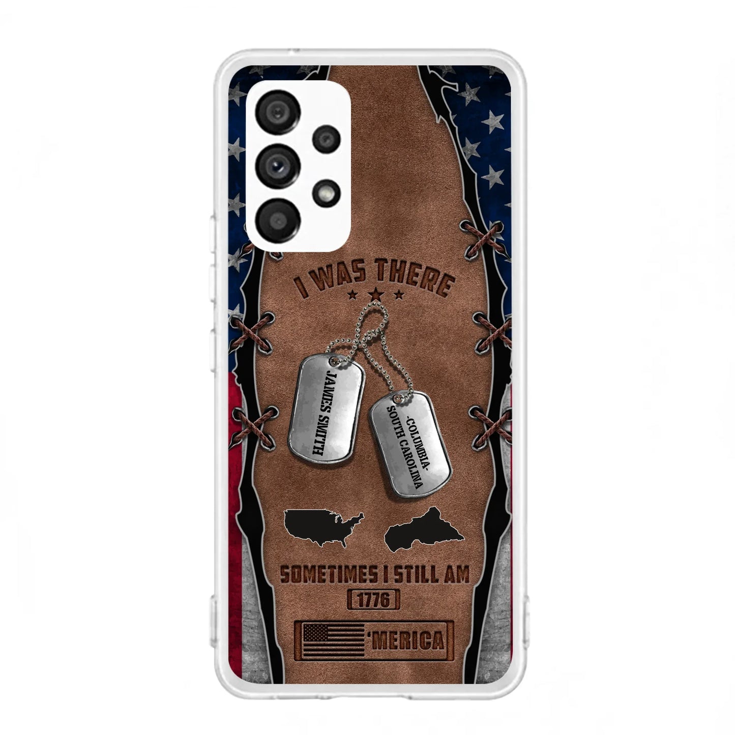 Custom Personalized Veteran Phone Case - Gift Idea For Father/ Veteran/ Independence Day - I Was There Sometimes I Still Am - Case For iPhone And Samsung