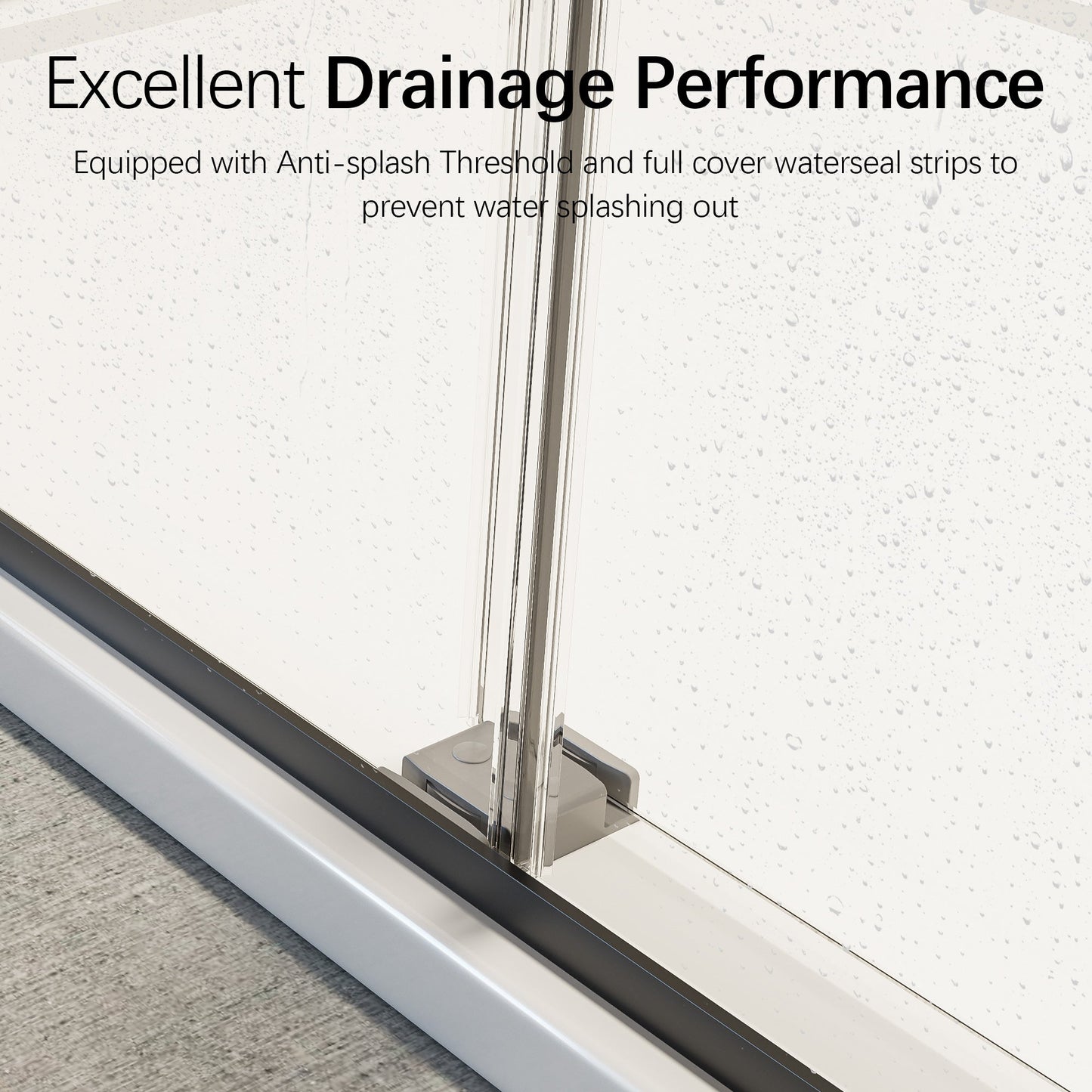 46-48" W x 76" H Frameless Double Sliding Soft-Close Shower Door
