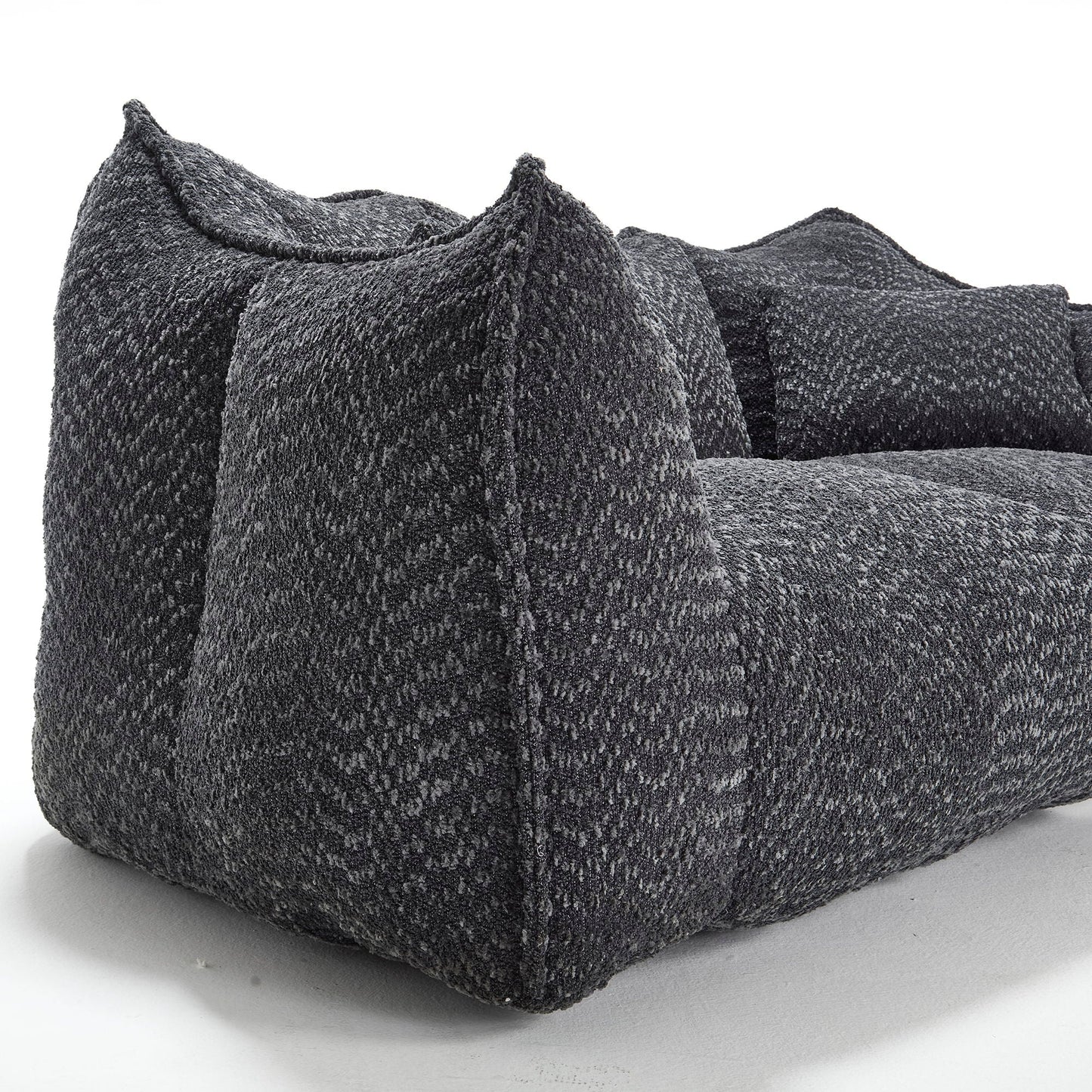 Comfortable Dual Beanbag Chair With High Resilience Foam Core For 2 People