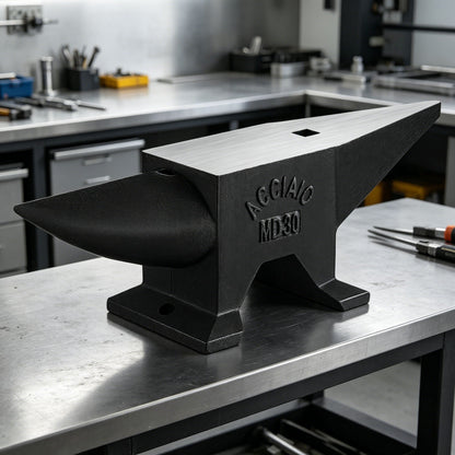 Heavy Duty Cast Steel Anvil, 22 Lbs Single Horn With Large Countertop, High Hardness For smithing