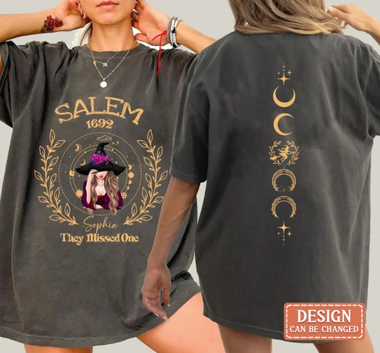 Personalized 1692 Salem They Missed One AOP T-shirt - Gift Idea For Witch Lover