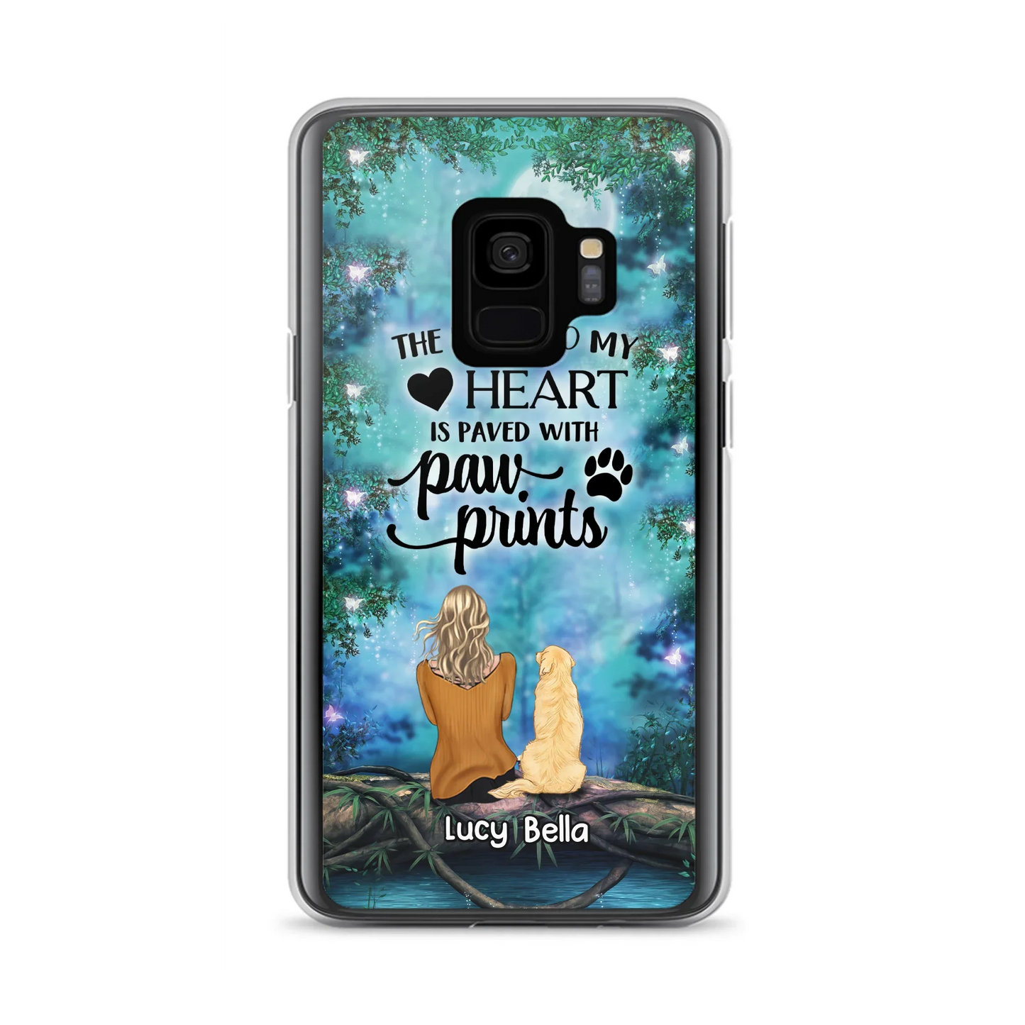 Custom Personalized Memorial Dog Phone Case - Upto 5 Dogs - Gift Idea For Dog Lover - Case For iPhone And Samsung