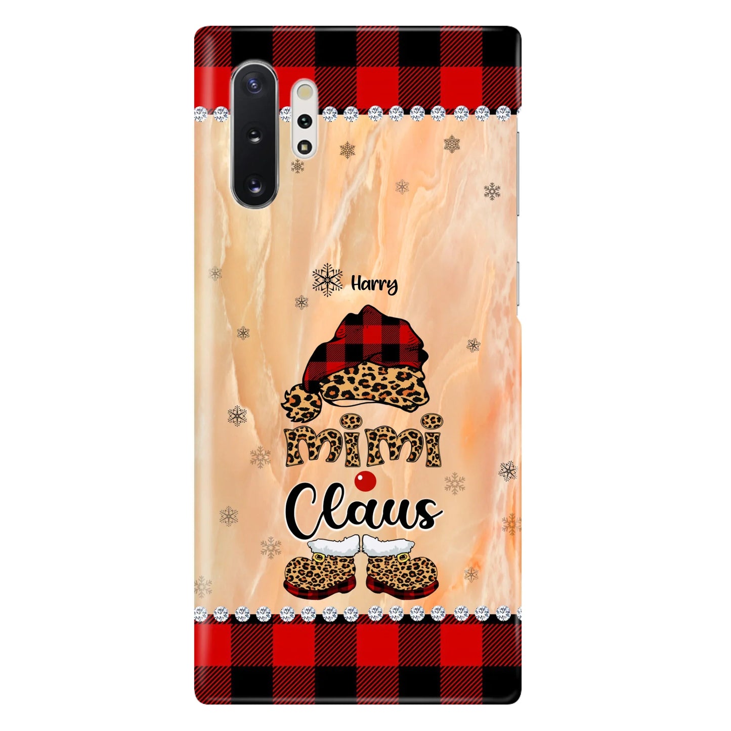 Custom Personalized Mimi Claus Phone Case - Upto 9 Names - Gift For Grandma - Case For iPhone And Samsung