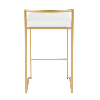 Fuji - Contemporary / Glam Design Counter Stool (Set of 2)