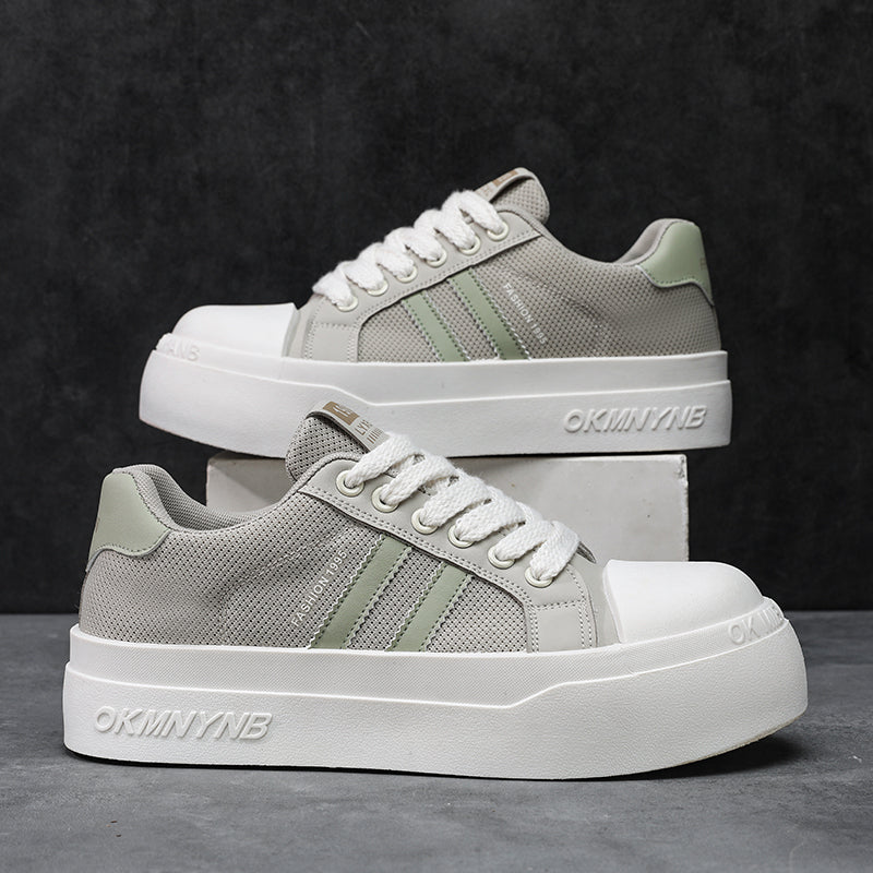 2026 New Height Increasing Men's Shoes, Summer Breathable Casual Platform Sneakers, Versatile Trendy Work Shoes
