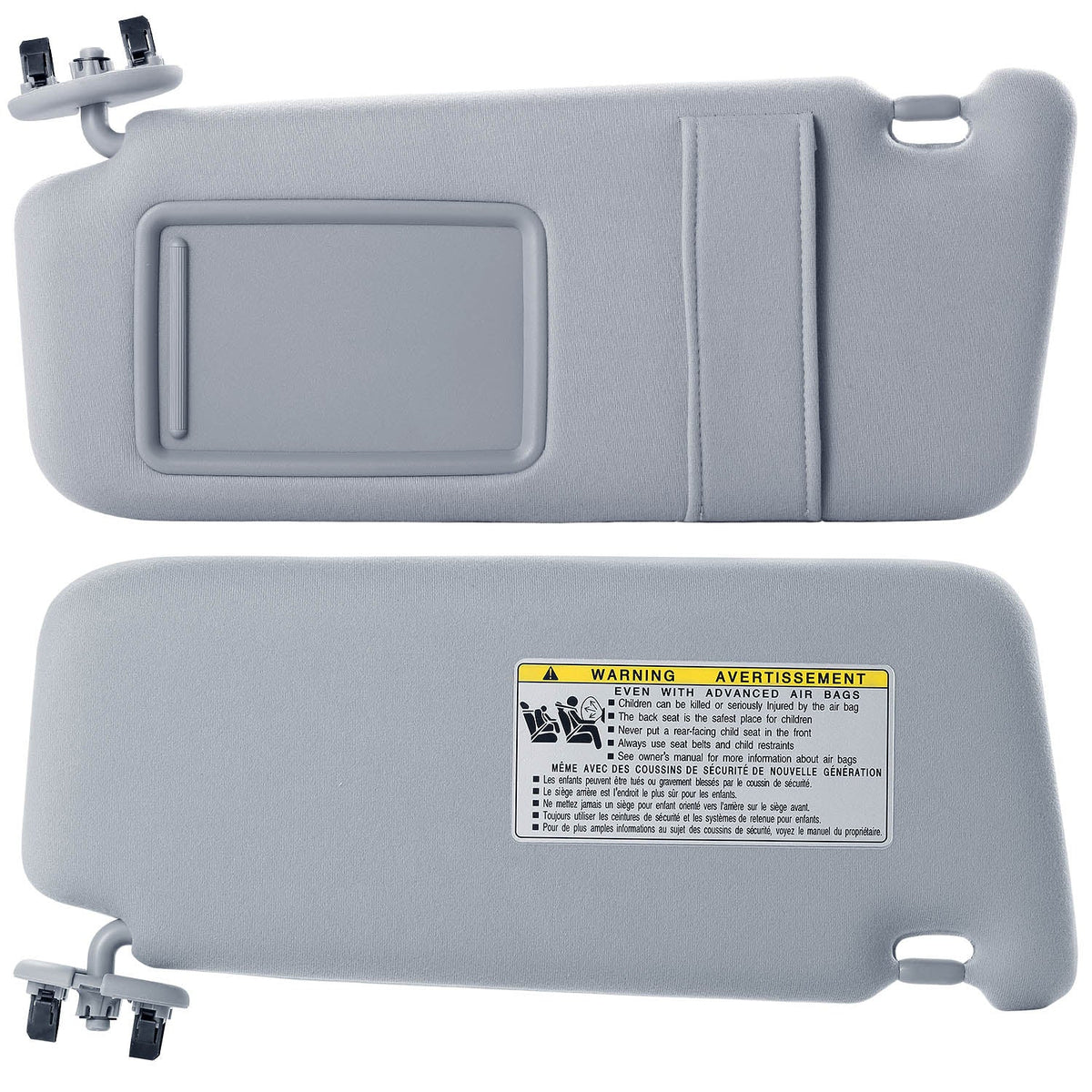 Auto Sun Visor Left Driver Side Car Sun Visor Fits 2007-2011 Toyota Camry without Sunroof Vanity Light