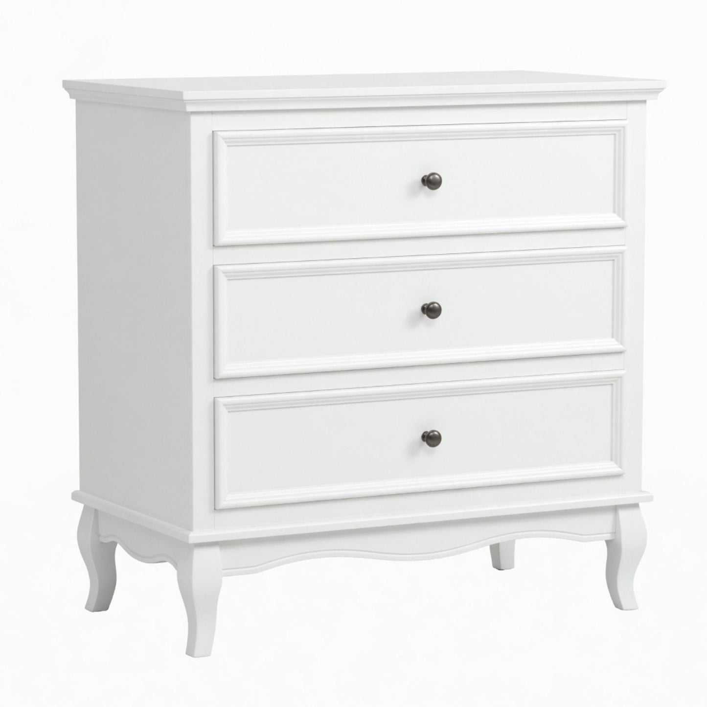 3 Drawer Dresser - White