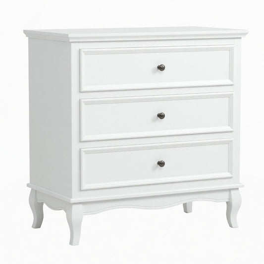 3 Drawer Dresser - White