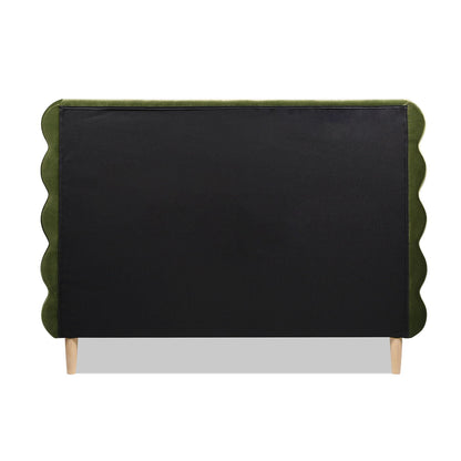 Stockholm - Modern Wavy Headboard Platform Bed