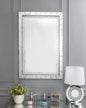 Nysa - 47" Accent Mirror - Mirrored & Faux Crystals