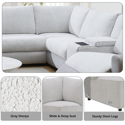 Tarrance - Modular Power Recliner Sectional - Gray