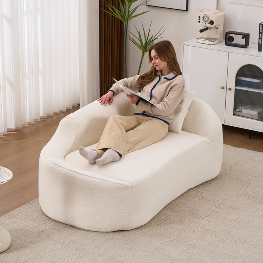Curved Chaise Lounge Chair Indoor