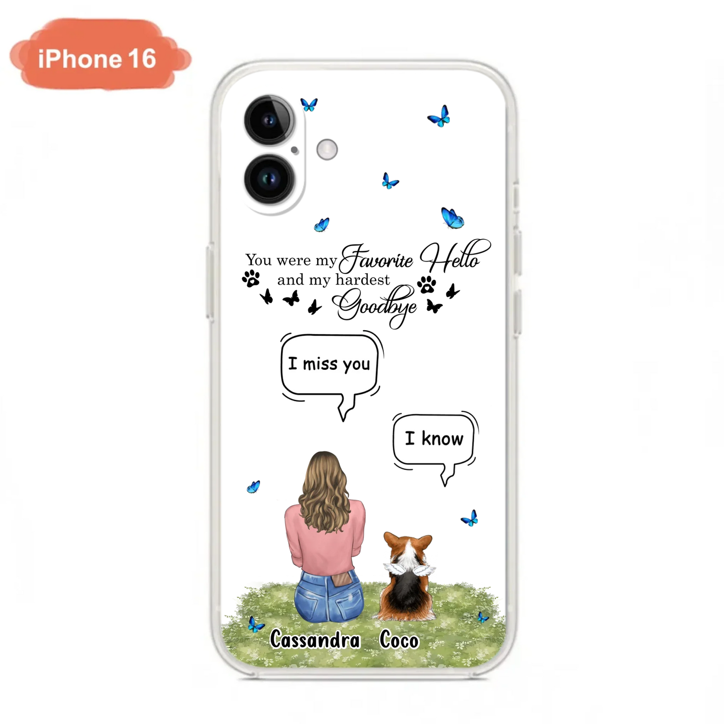 Personalized Pet Phone Case - Upto 4 Pets - Mother's Day Gift Idea For Couple/Dog/Cat Lover - You Were My Favorite Hello - Case For iPhone/Samsung