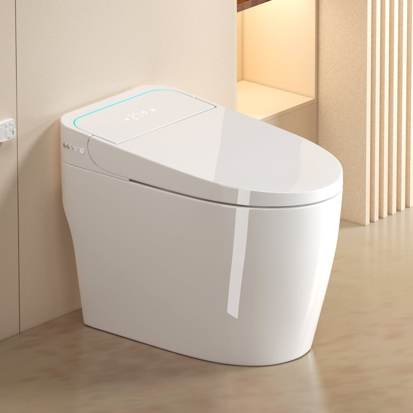 Unique Smart One-Piece Toilet with Bidet and Auto Seat