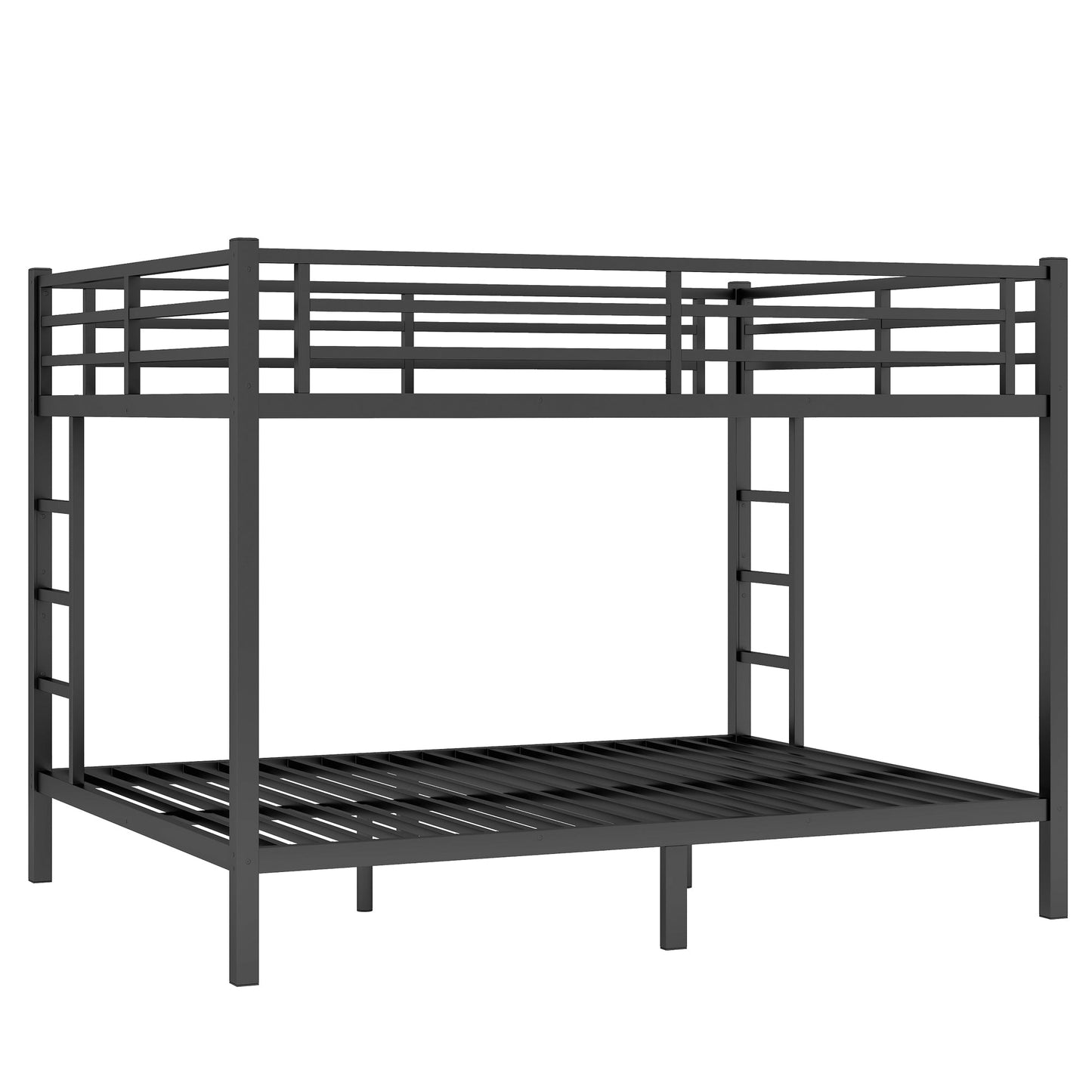 Metal Queen Over Queen Bunk Bed for Teens and Adults