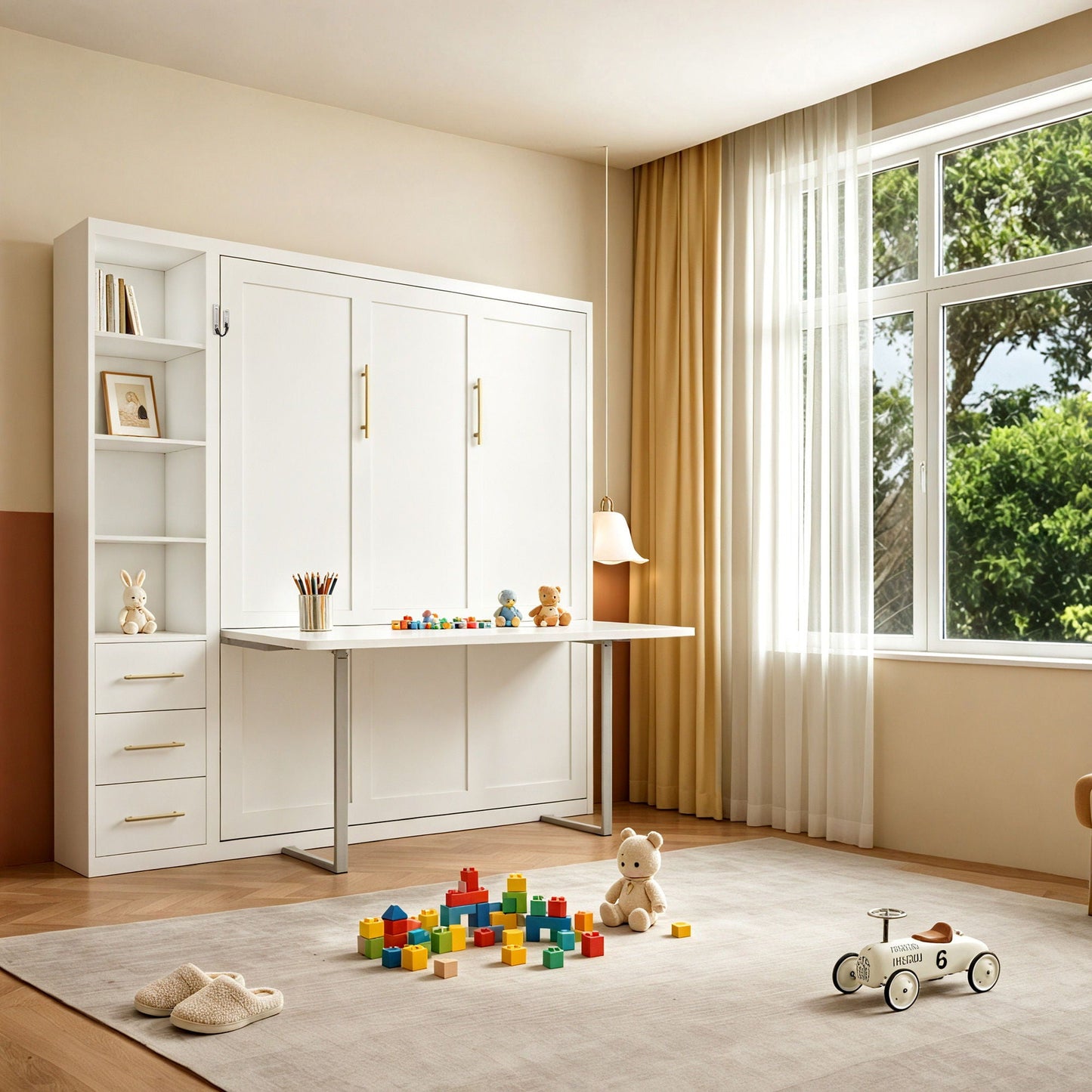 Folding Vertical Murphy Wall Bed