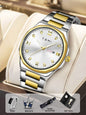 Simple Diamond Encrusted Quartz Watch Fashionable