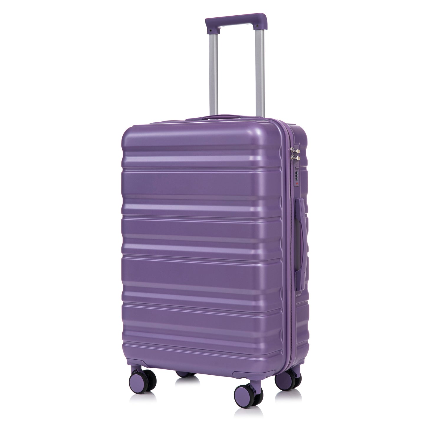 HIFINE Tourist 3-Piece ABS Spinner Wheel Luggage Set (Purple)