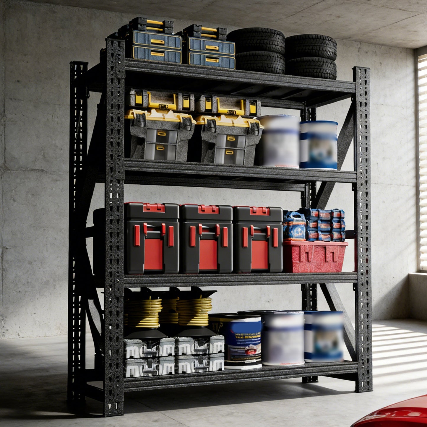Heavy Duty Metal Adjustable Garage Shelves, 4000LBS Storage Rack