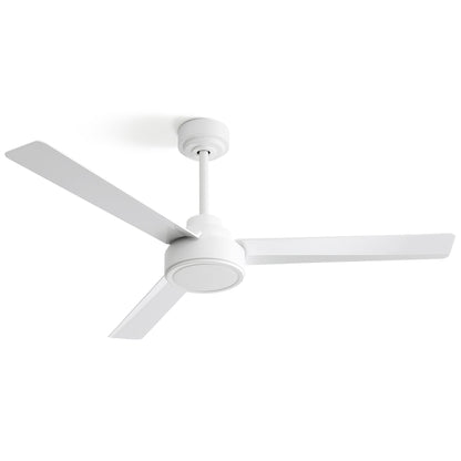 52" Ceiling Fan Without Light with Remote Control and Reversible DC Motor