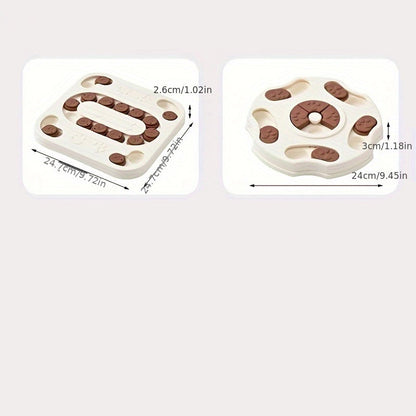 Interactive Slow Food Bowl For Pets For Dogs And Cats Training And Slow Feeding Assistant Non-electric Plastic Intelligence Game Stimulates Intelligence And Good Habits Multi-stage Challenge, Foo