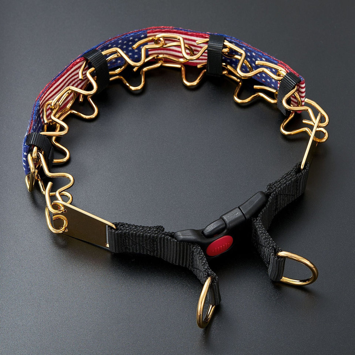 Stainless Steel Medium-to-Large Spike Dog Training Collar For Huskies And Dobermans