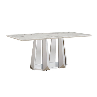 Marble Dining Table for 6 People