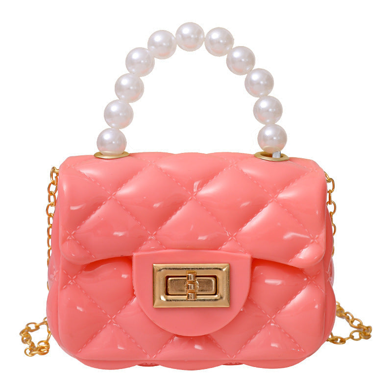 Handheld Candy Bag Solid Color Single Shoulder Strap