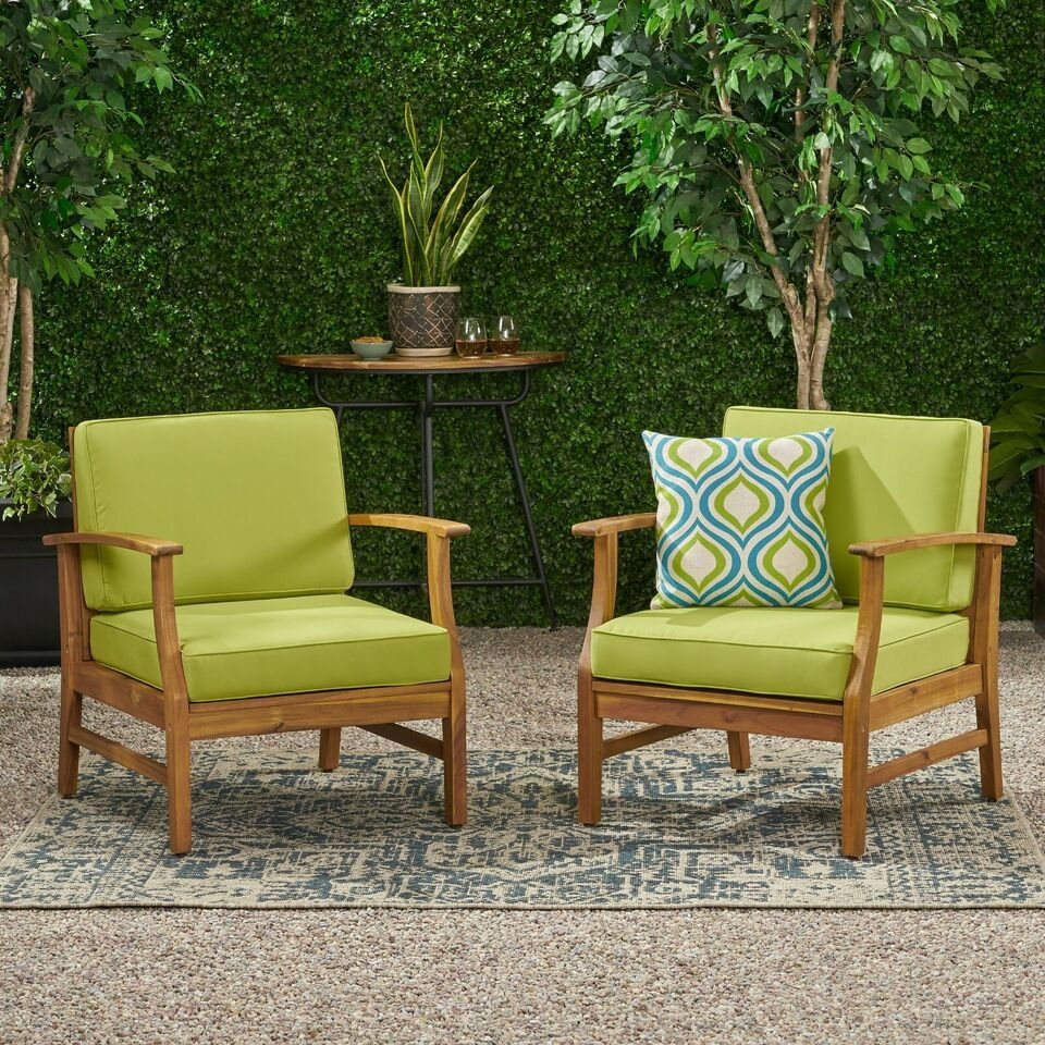 Perla Contemporary Club Chair with Water Resistant Cushion