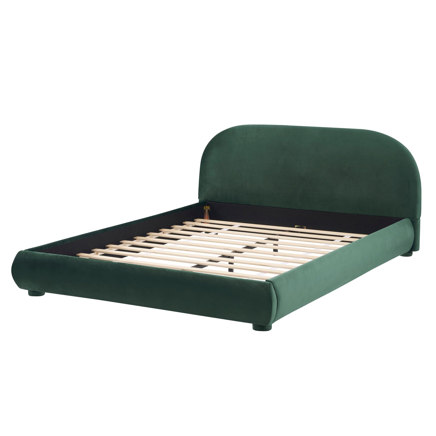Dark Green Velvet Bed Frame