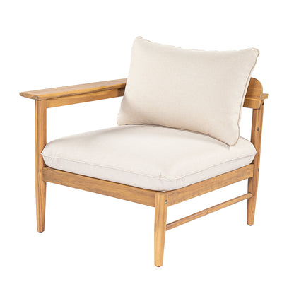 Terassi Outdoor Acacia Wood 4 Seater Sofa