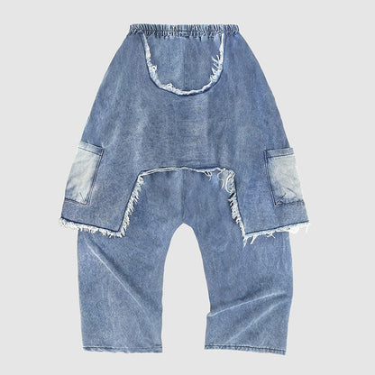 Trendy Personalized Distressed Brushed Ripped Jeans