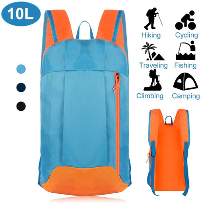 10L Outdoor Sport Backpack Waterproof Daypack Travel Knapsack Schoolbag for Sports Traveling Climbing Cycling Hiking