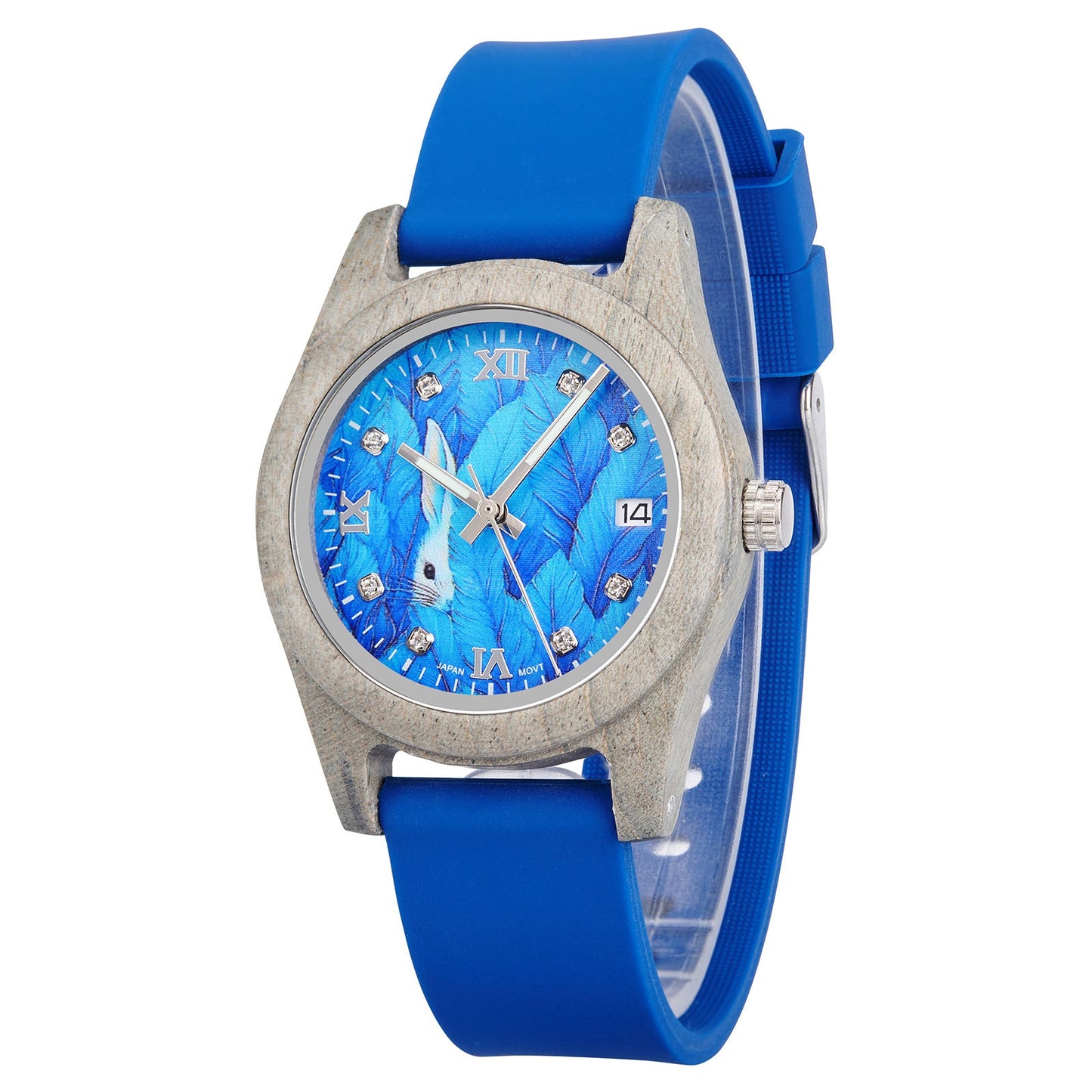 Natural Wood Watch for Women - Lightweight Eco-Friendly Quartz Wristwatch with Minimalist Design Casual Daily Wear