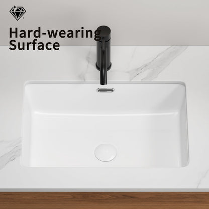 Rectangular Undermount Bathroom Sink