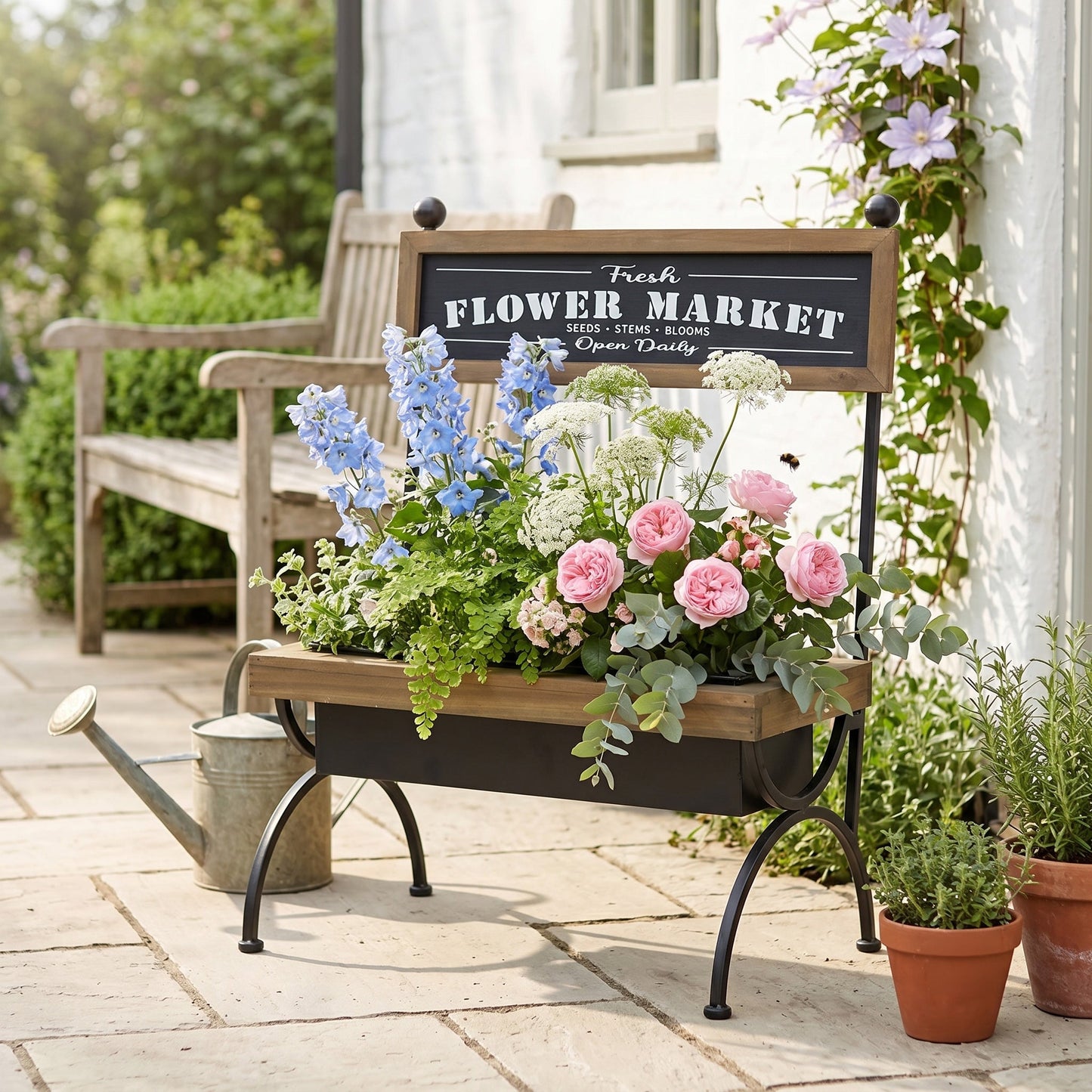 19x11x24" Rustic Planter