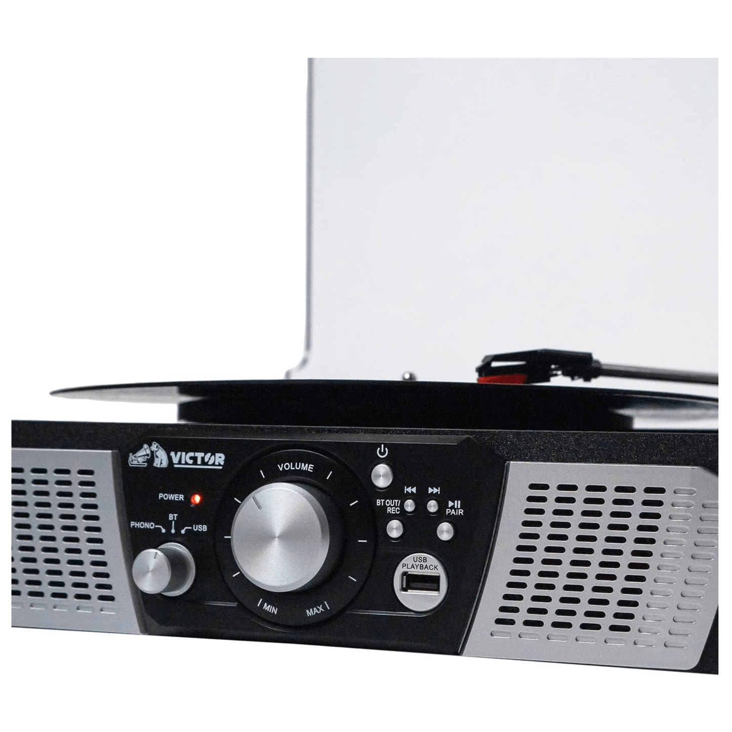 Victor Lakeshore 5-in-1 Hybrid BT Turntable System Black - Refurbished